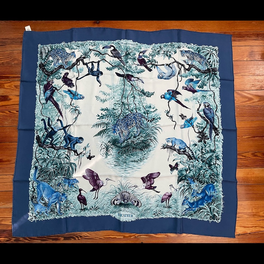 Hermes Equateur Wash Scarf